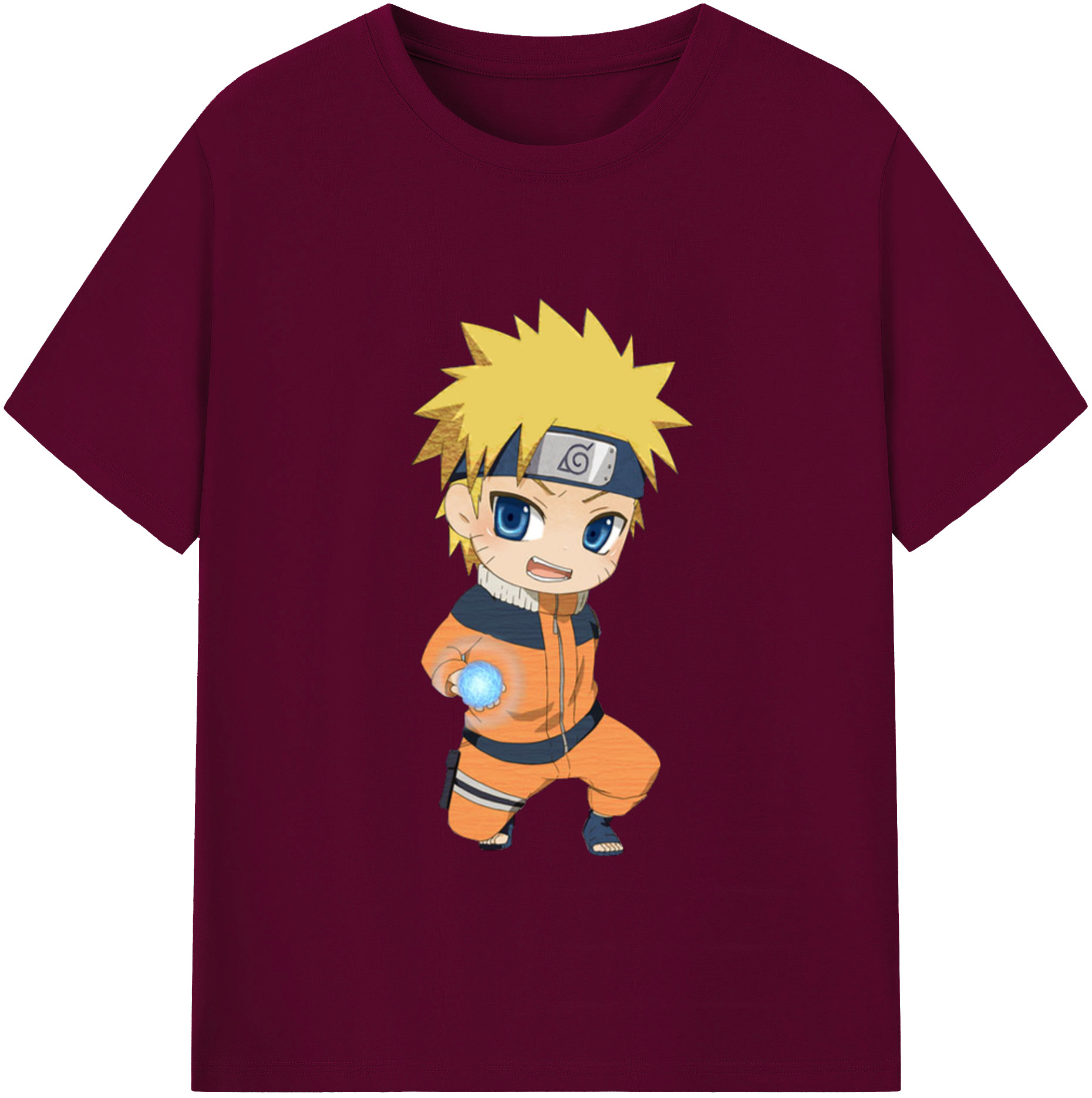 NARUTO -ナルト- うずまき ナルト Uzumaki Naruto レディースカジュアルプリントTシャツ（綿100％）
